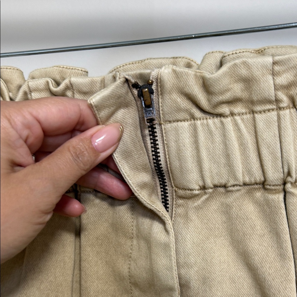 Tan Ruffle Shorts - Picture 4 of 7